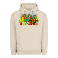 Pigment French Oak christmas trees with softball Urban Hoodie - Zillion Design Studio