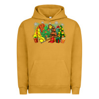 Pigment Peanut Butter christmas trees with softball Urban Hoodie - Zillion Design Studio