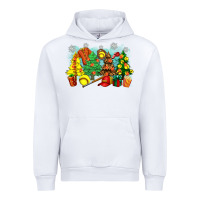 White christmas trees with softball Urban Hoodie - Zillion Design Studio