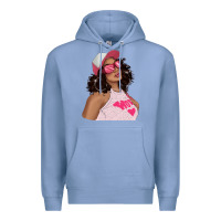 Colony Blue pink sunglasses afro black girl Premium Hoodie - texasbilliewilder