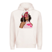Pale Pink pink sunglasses afro black girl Premium Hoodie - texasbilliewilder