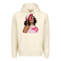 Sandshell pink sunglasses afro black girl Premium Hoodie - texasbilliewilder