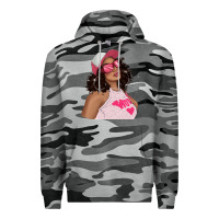 Slate Camo pink sunglasses afro black girl Premium Hoodie - texasbilliewilder