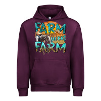 Mauve Wine farm sweet farm with horses Urban Hoodie - texasbilliewilder