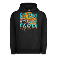 Pigment Black farm sweet farm with horses Urban Hoodie - texasbilliewilder