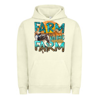 Pigment Pistachio farm sweet farm with horses Urban Hoodie - texasbilliewilder