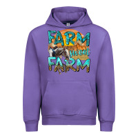 Tulip farm sweet farm with horses Urban Hoodie - texasbilliewilder