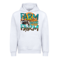 White farm sweet farm with horses Urban Hoodie - texasbilliewilder