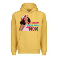 Antique Gold pink sunglasses afro black girl dope mom Premium Hoodie - texasbilliewilder