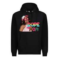 Black pink sunglasses afro black girl dope mom Premium Hoodie - texasbilliewilder