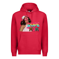 Cardinal pink sunglasses afro black girl dope mom Premium Hoodie - texasbilliewilder