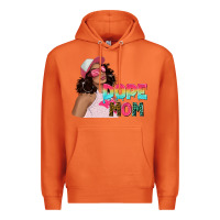 Carrot pink sunglasses afro black girl dope mom Premium Hoodie - texasbilliewilder