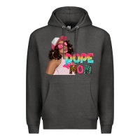 Charcoal Heather pink sunglasses afro black girl dope mom Premium Hoodie - texasbilliewilder