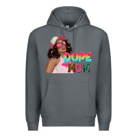 Rock pink sunglasses afro black girl dope mom Premium Hoodie - texasbilliewilder