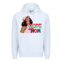 White pink sunglasses afro black girl dope mom Premium Hoodie - texasbilliewilder