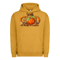 Pigment Peanut Butter With God All Thing Are Possible Urban Hoodie - RanaPortraitStore