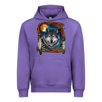 Tulip Wolf And Feathers Urban Hoodie - RanaPortraitStore