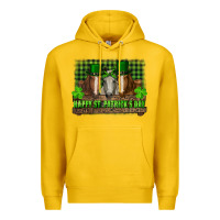 Lemon happy st. patrick's day horses with leprechaun hat and bandana Premium Hoodie - RanaPortraitStore