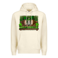 Sandshell happy st. patrick's day horses with leprechaun hat and bandana Premium Hoodie - RanaPortraitStore