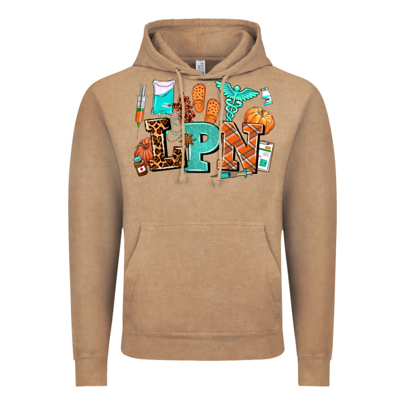 Lpn Fall Nurse With Vintage Hoodie by AdoDesignShop | Teevron