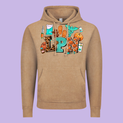 Lpn Fall Nurse With Vintage Hoodie Designed By Adodesignshop