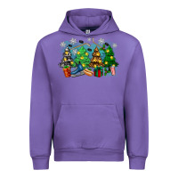Tulip christmas trees with hockey Urban Hoodie - Zillion Design Studio