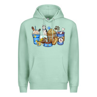 Seafoam siberian husky coffee cups Premium Hoodie - Zillion Design Studio