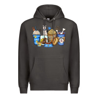 Smoke siberian husky coffee cups Premium Hoodie - Zillion Design Studio