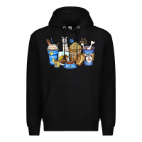 Black siberian husky coffee cups Premium Hoodie - Zillion Design Studio