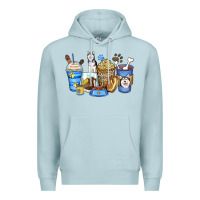 Blue Mist siberian husky coffee cups Premium Hoodie - Zillion Design Studio