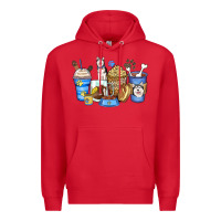 Red siberian husky coffee cups Premium Hoodie - Zillion Design Studio