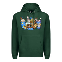 Sports Green siberian husky coffee cups Premium Hoodie - Zillion Design Studio