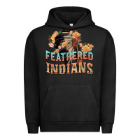 Pigment Black feathered indians Urban Hoodie - texasbilliewilder