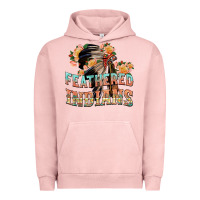 Pigment Salmon feathered indians Urban Hoodie - texasbilliewilder