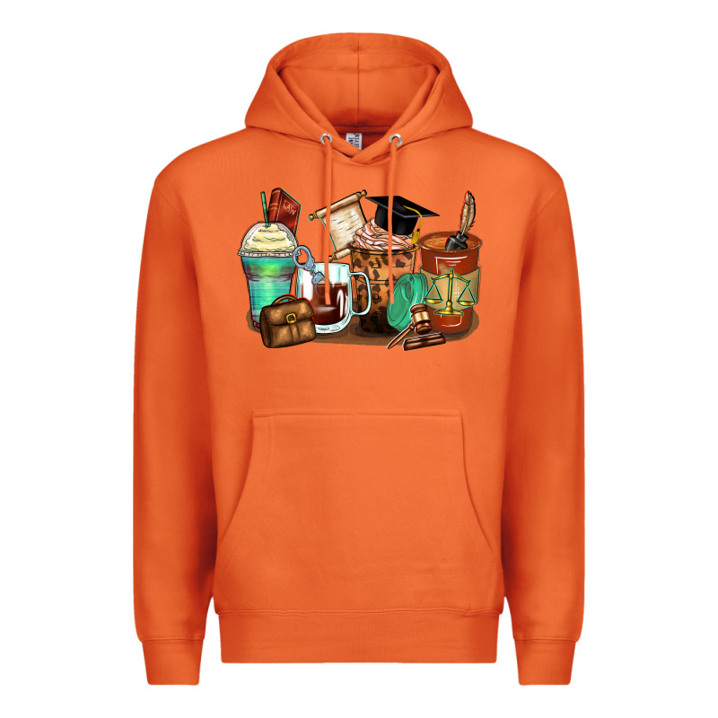 Lawyer Coffee Cups Premium Hoodie by Zillion Design Studio | Teevron