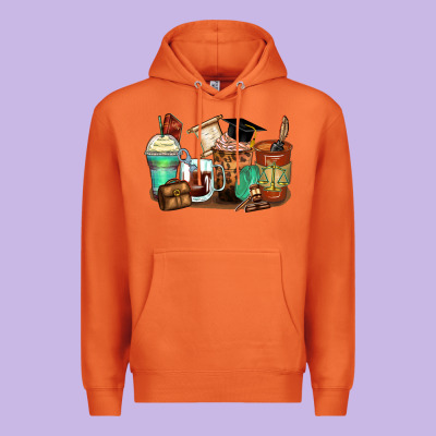 Lawyer Coffee Cups Premium Hoodie Designed By Zillion Design Studio
