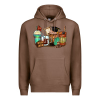 Chestnut lawyer coffee cups Premium Hoodie - Zillion Design Studio