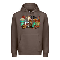 Coffee lawyer coffee cups Premium Hoodie - Zillion Design Studio