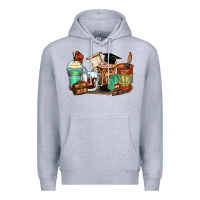 Heather Grey lawyer coffee cups Premium Hoodie - Zillion Design Studio