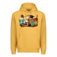 Mustard lawyer coffee cups Premium Hoodie - Zillion Design Studio