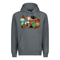Rock lawyer coffee cups Premium Hoodie - Zillion Design Studio