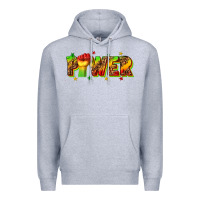 Heather Grey power juneteenth Premium Hoodie - texasbilliewilder