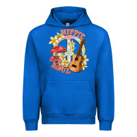 Cobalt hippie soul with peace Urban Hoodie - texasbilliewilder