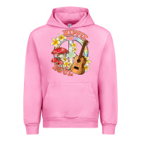 Fuchsia Pink hippie soul with peace Urban Hoodie - texasbilliewilder