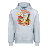 Heather Grey hippie soul with peace Urban Hoodie - texasbilliewilder
