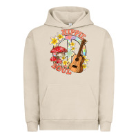 Pigment French Oak hippie soul with peace Urban Hoodie - texasbilliewilder