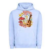 Pigment Grape Ice hippie soul with peace Urban Hoodie - texasbilliewilder