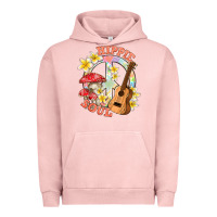 Pigment Salmon hippie soul with peace Urban Hoodie - texasbilliewilder