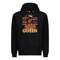 Black queen afro woman Premium Hoodie - texasbilliewilder