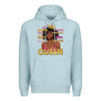 Blue Mist queen afro woman Premium Hoodie - texasbilliewilder